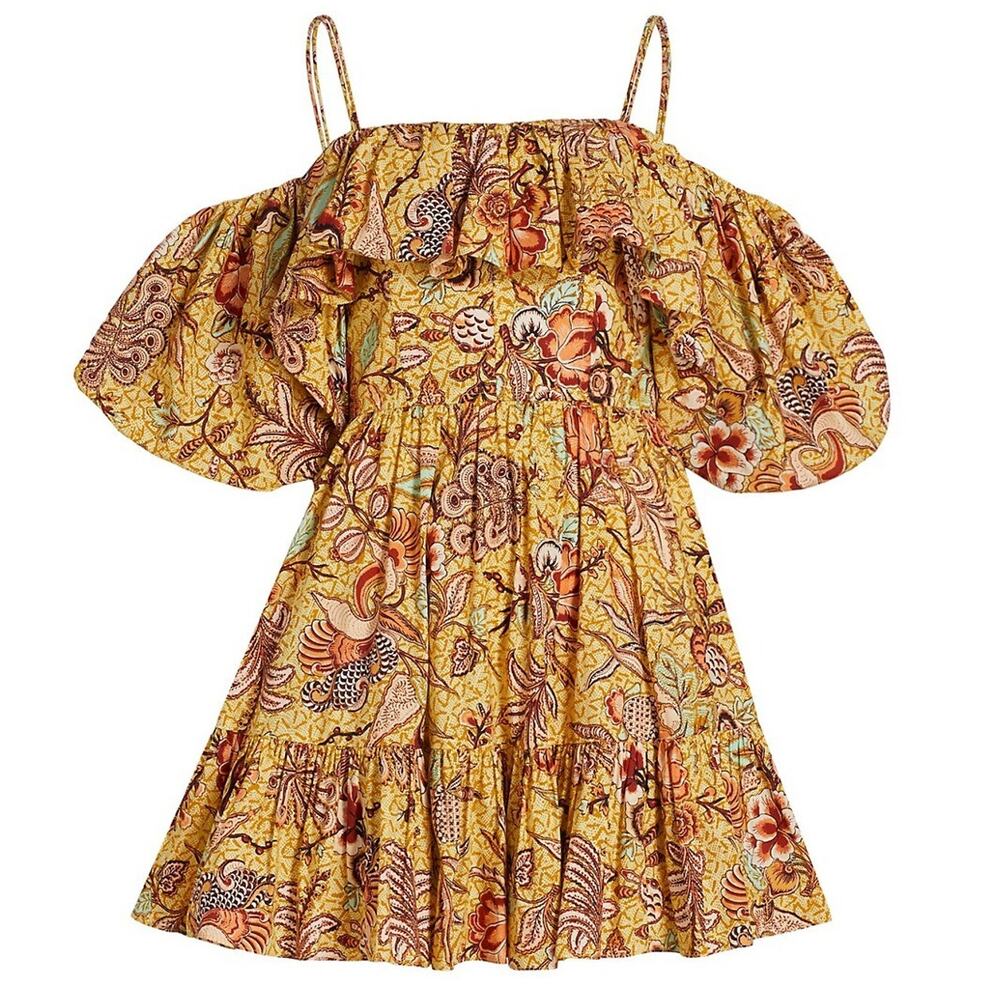 Ulla Johnson Floral Calla Lilly Lila Minidress Size 4
